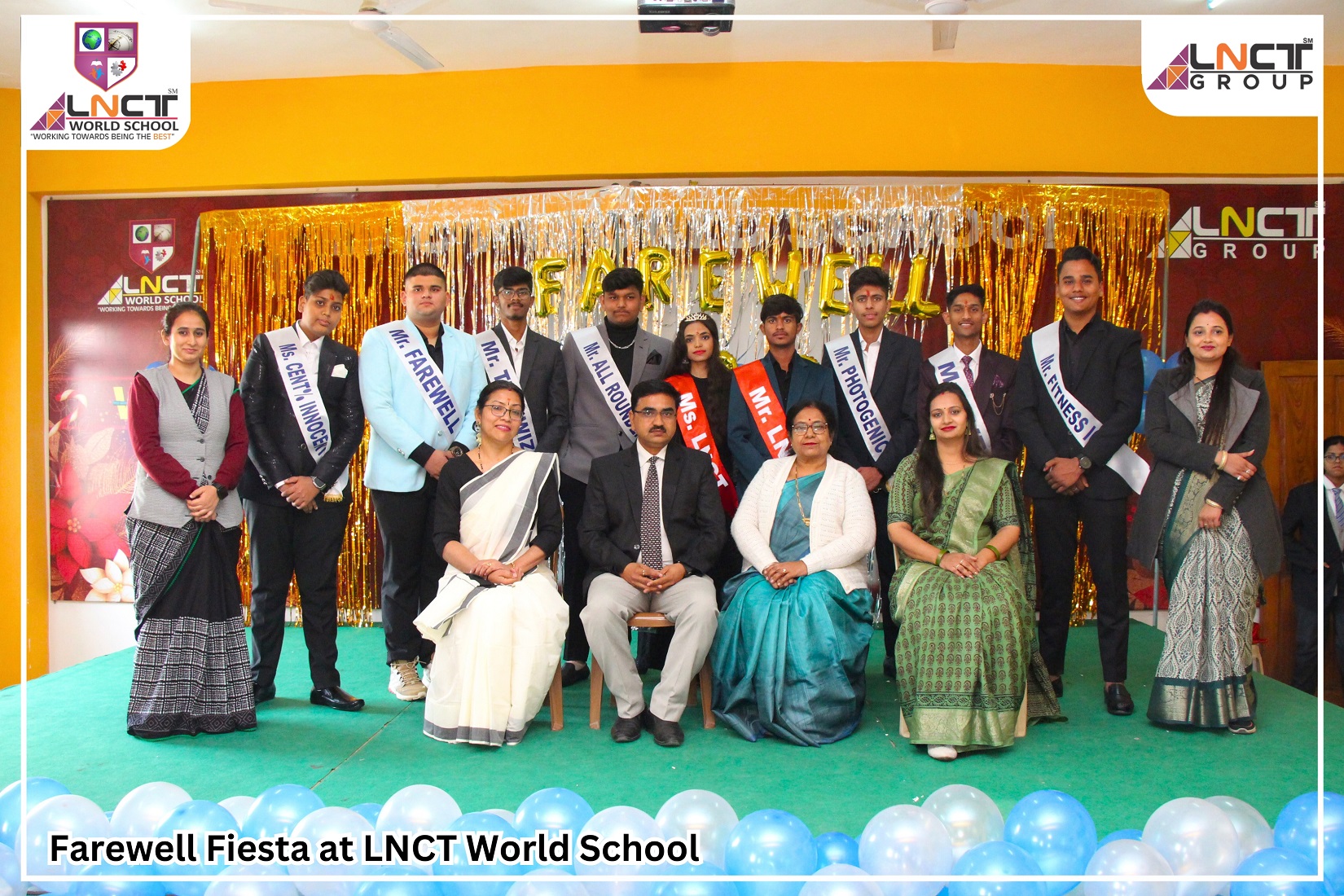 FAREWELL FIESTA On 10-feb-2024 LNCT WORLD SCHOOL BHOPAL outgoing class XII