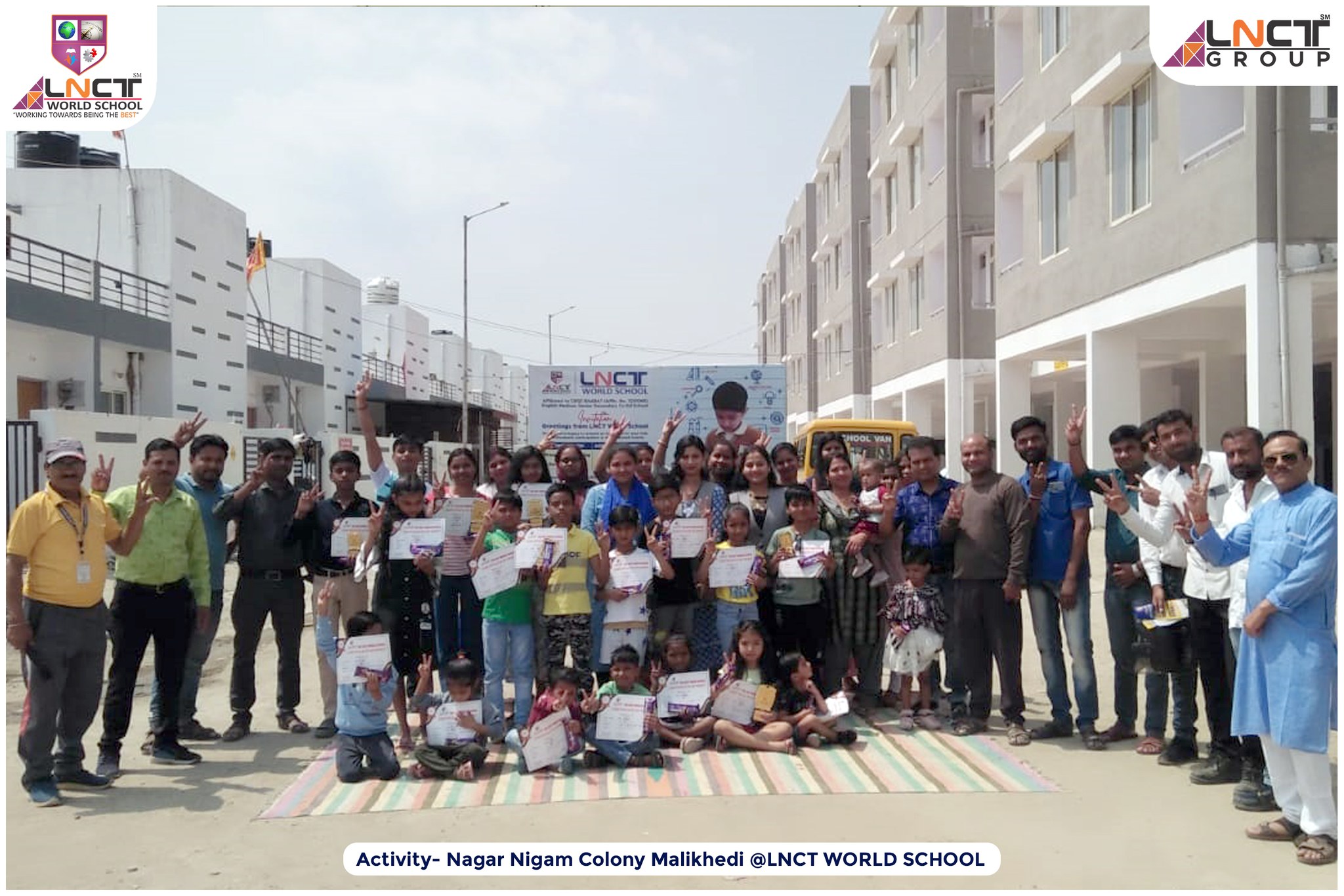 LNCT WORLD SCHOOL BHOPAL organised DRAWING COMPETITION in residential campus