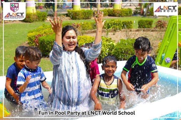 Summer, pool, healthy drinks, friends around all set to go for a pool party day.  Let’s splash in the pool and enjoy the game. Venue: LNCT WORLD SCHOOL, BHOPAL