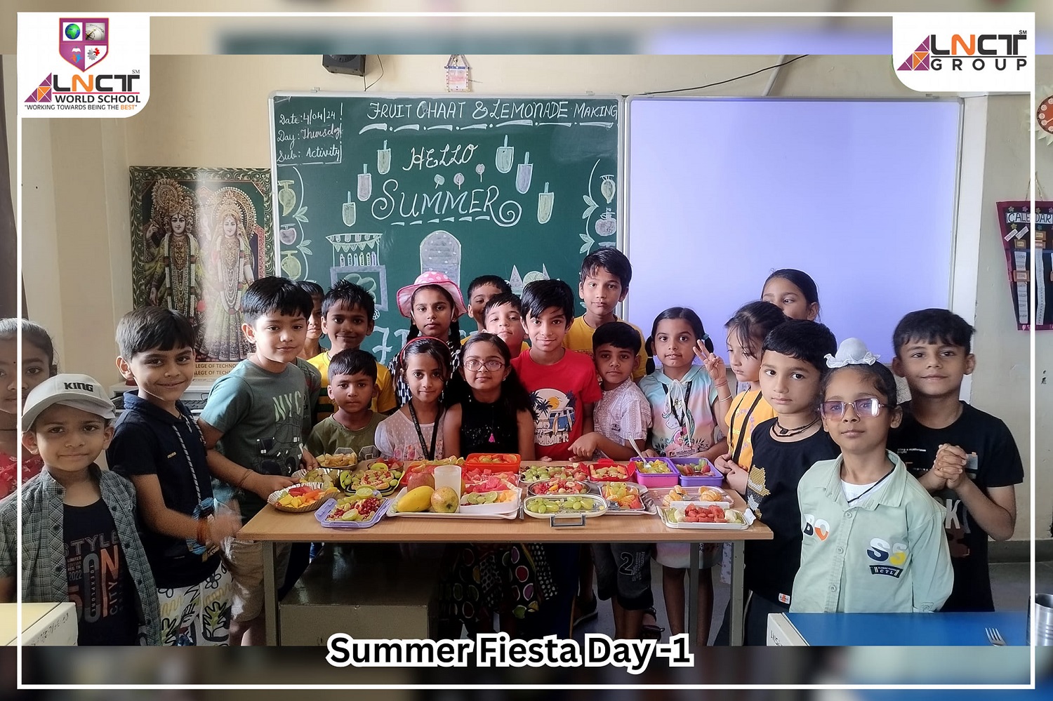  Fruit Chaat Party for students of Grade 1 and 2 SUMMER FIESTA DAY – 1