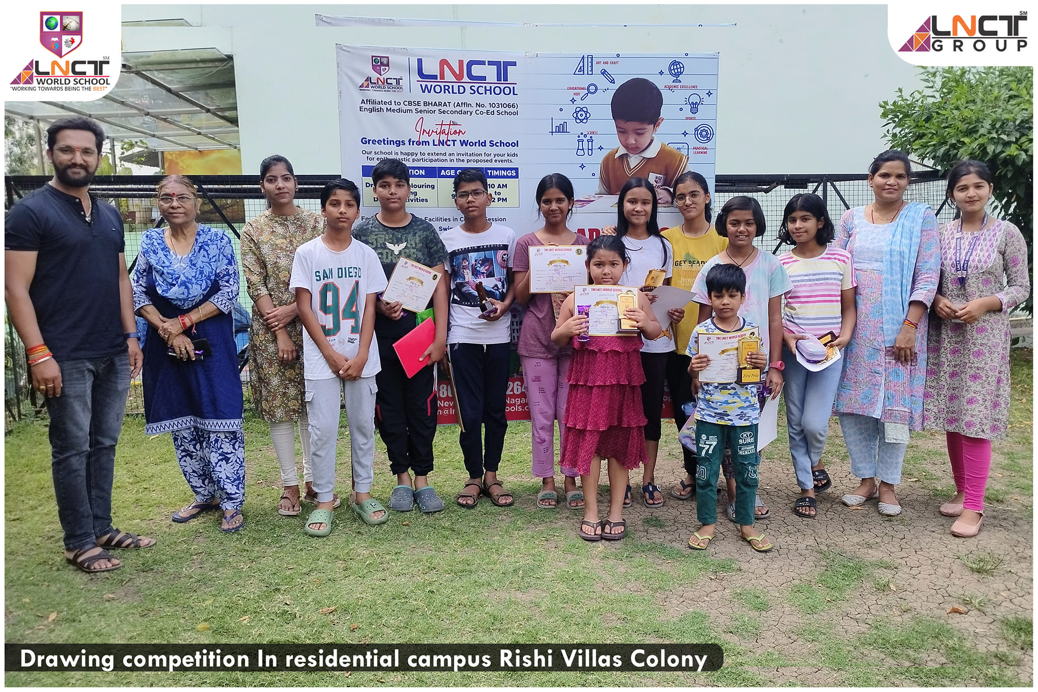 DRAWING COMPETITION  in residential campus Rishi Villas