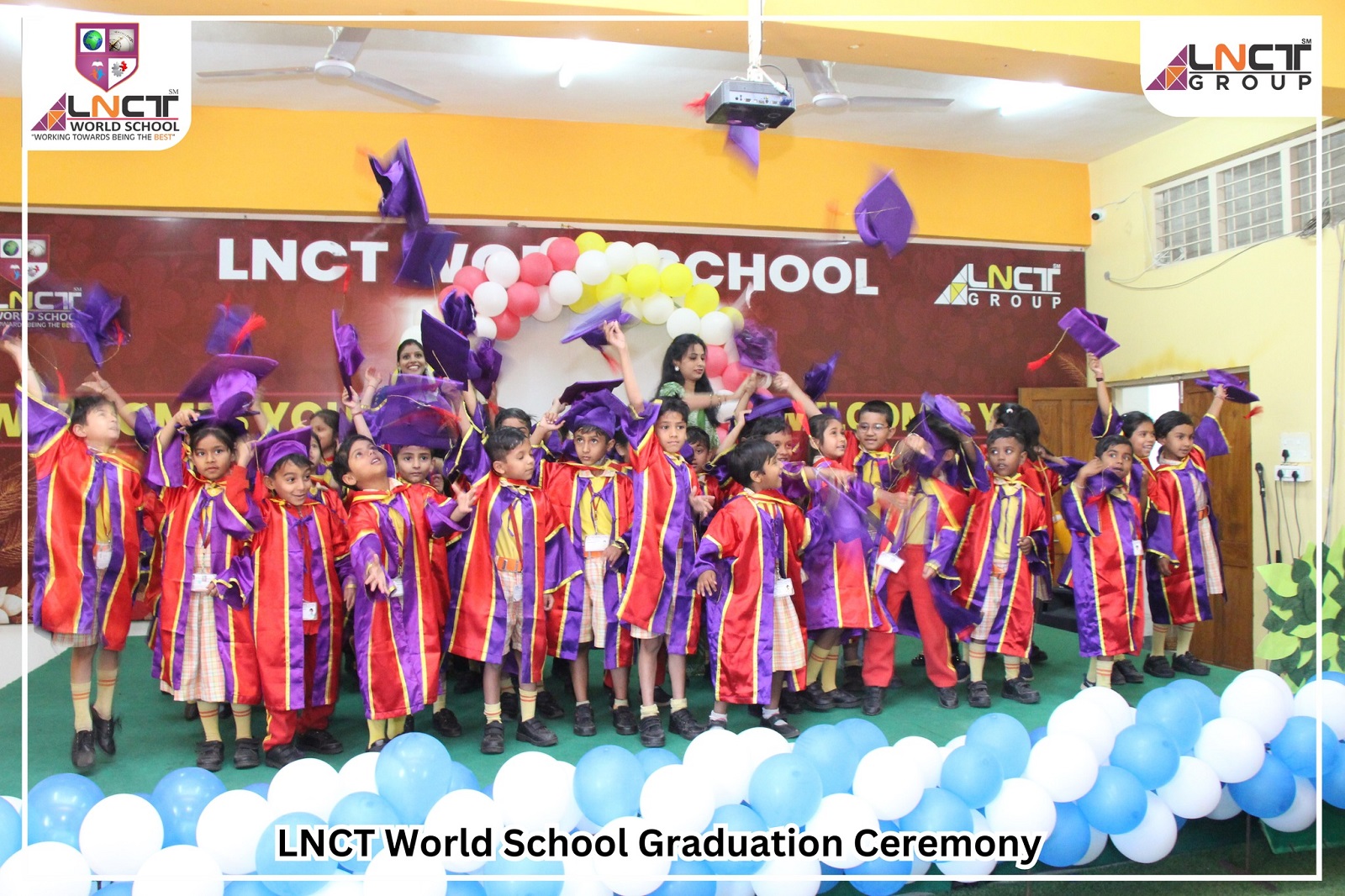 celebrate the graduation ceremony at LNCT World School in Bhopal