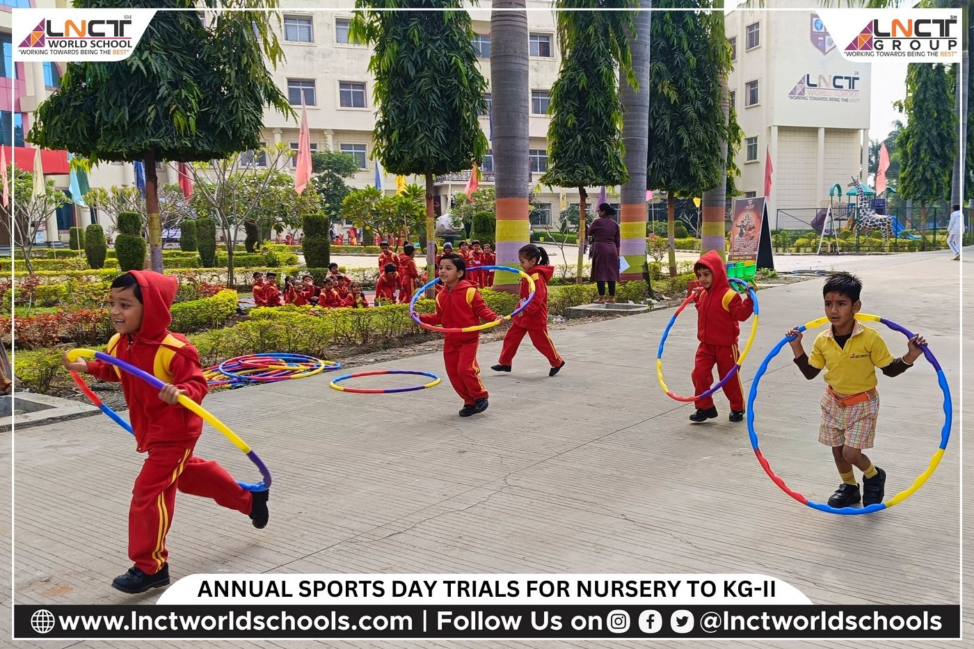 Sports Trials for Nursery to KG-2 at LNCT World School, Bhopal