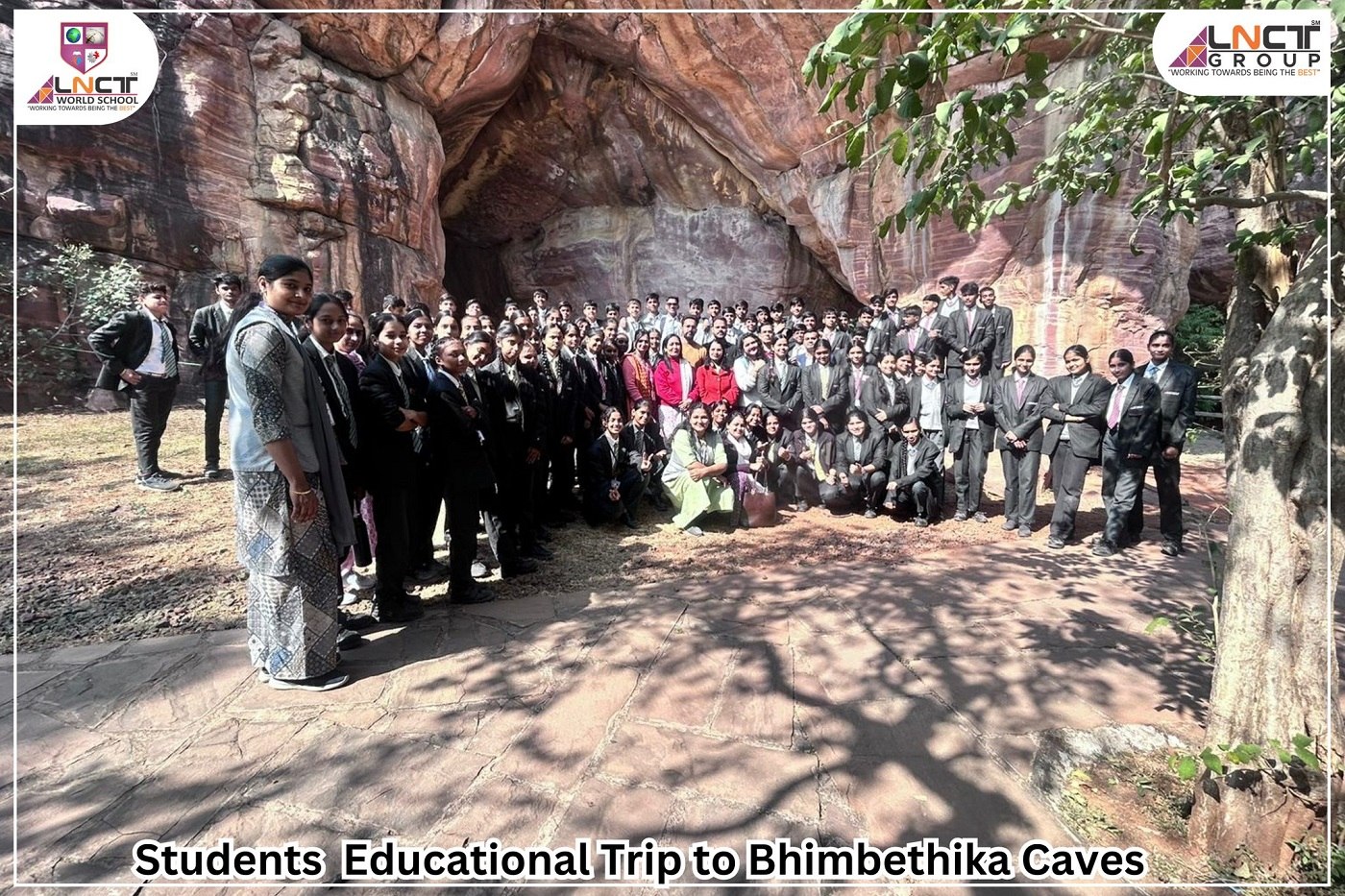  Students Educational Trip to Bhimbethika Caves 