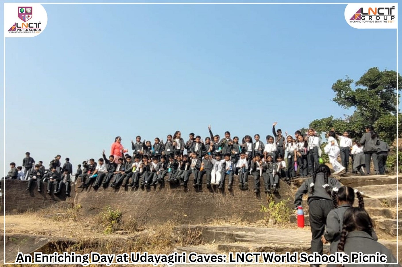 Udayagiri Caves: LNCT World School’s Picnic Adventure for Classes 4 & 5 